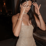 Gisela | Glamoureuze Glanzende Transparante Avondjurk – Verleidelijke Elegant