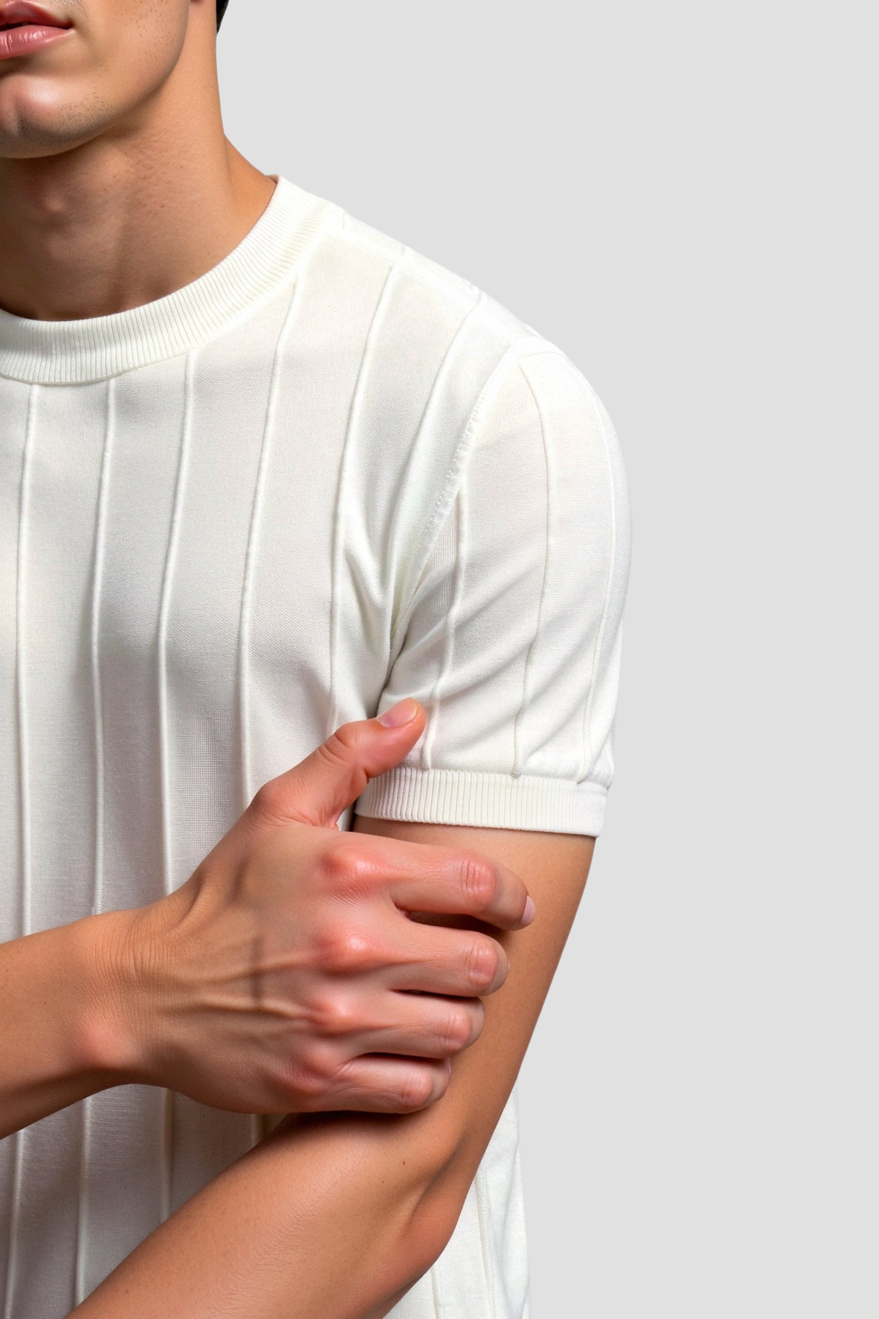 Oude Geld Classic Heavy O-Hals Gestreept T-Shirt