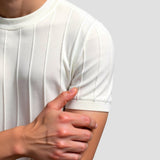 Oude Geld Classic Heavy O-Hals Gestreept T-Shirt