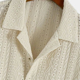 Luchtig Haakshirt met Korte Mouwen