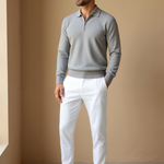 Stefano – Elegante heren polo met rits