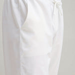 Leonardo | Heren-Loungebundhose in Wit met Kordelzug