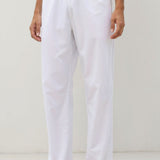 Luca | Witte heren joggingbroek met koord
