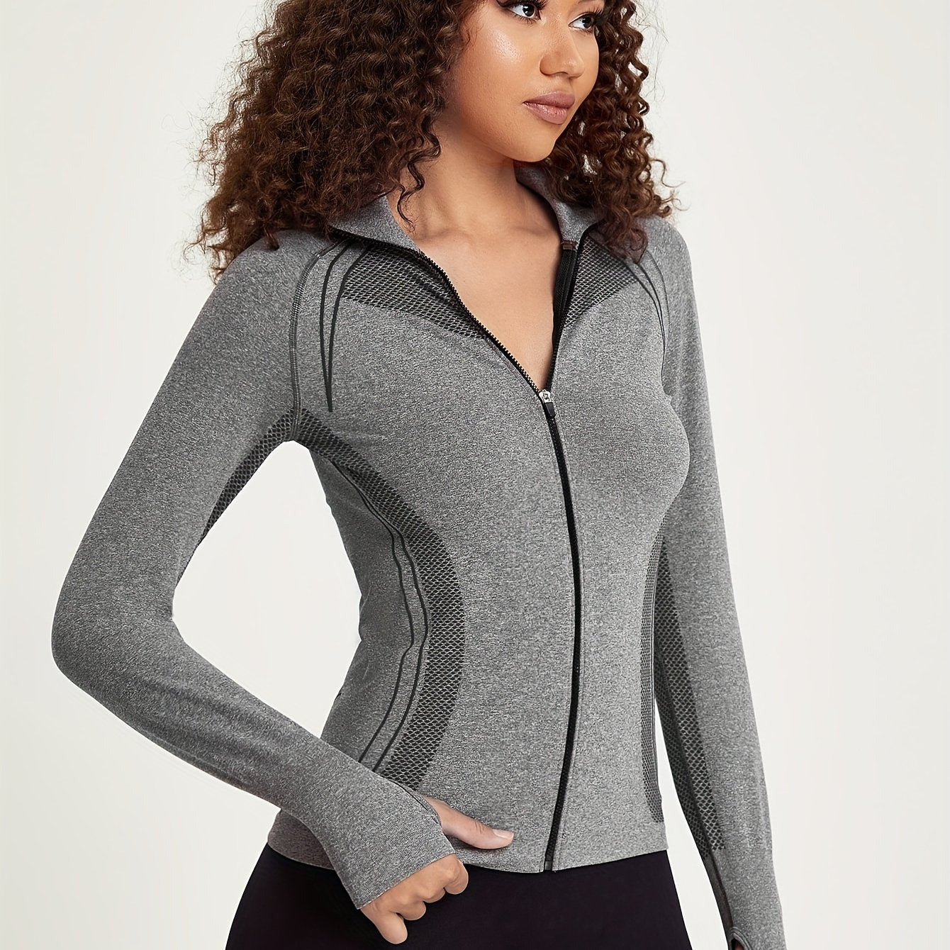 Elisa | Naadloze Sportjacke met Rits
