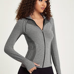 Elisa | Naadloze Sportjacke met Rits