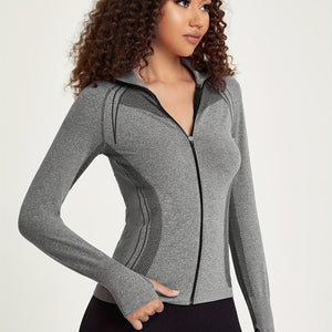 Elisa | Naadloze Sportjacke met Rits