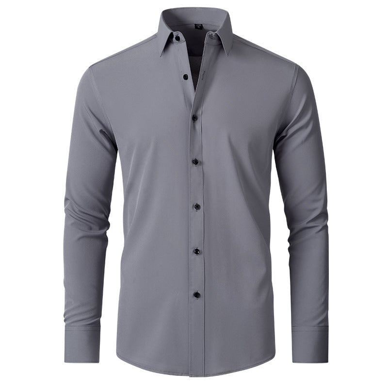 Benjamin | Classic Slim Fit Stretchable Lange Mouwen Business Shirt