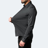 Benjamin | Classic Slim Fit Stretchable Lange Mouwen Business Shirt