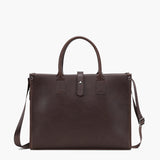 Jane | Elegante laptoptas voor dames van bruin kunstleer