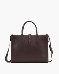 Jane | Elegante laptoptas voor dames van bruin kunstleer