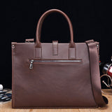 Jane | Elegante laptoptas voor dames van bruin kunstleer