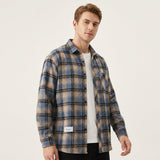Heren Geruit Overshirt met Knoopsluiting