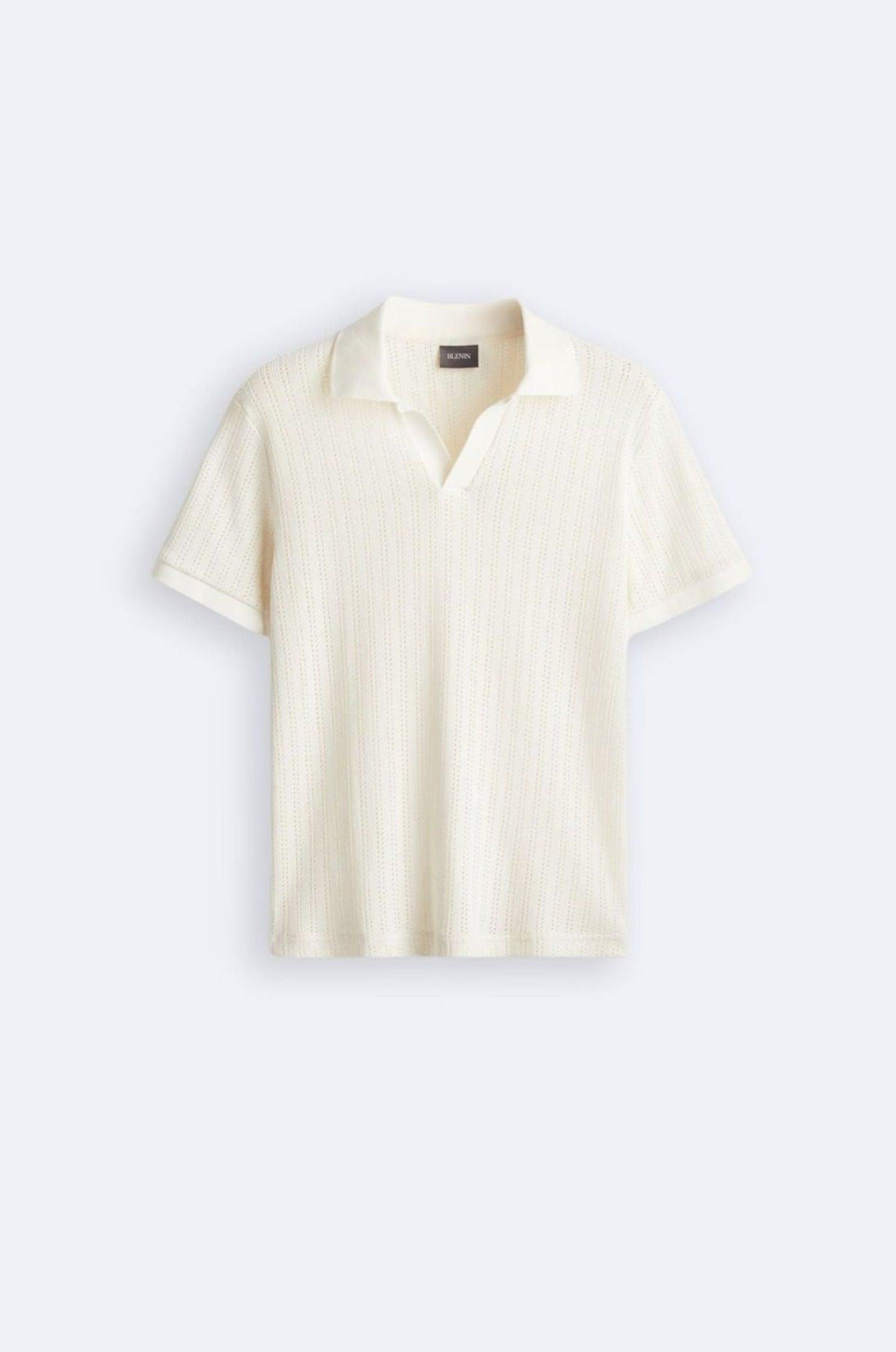 Stijlvol gebreid poloshirt voor een elegante look