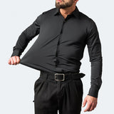 Benjamin | Classic Slim Fit Stretchable Lange Mouwen Business Shirt