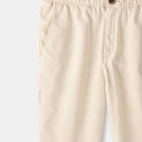 Killian | Beige herenbroek met elastische tailleband en knoopsluiting