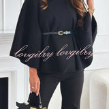 Gemma™ Elegante Cape-Stijl Top voor Dames