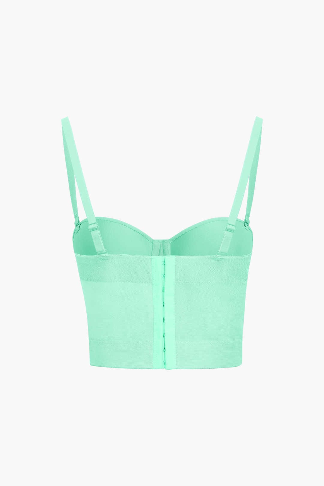 Ida | Figuuraccentuerende Bustier-top met Beugelcups en Transparante Mesh-Structuur