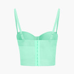 Ida | Figuuraccentuerende Bustier-top met Beugelcups en Transparante Mesh-Structuur