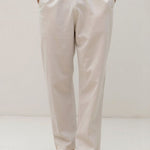 Luca | Witte heren joggingbroek met koord