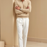 Stefano – Elegante heren polo met rits