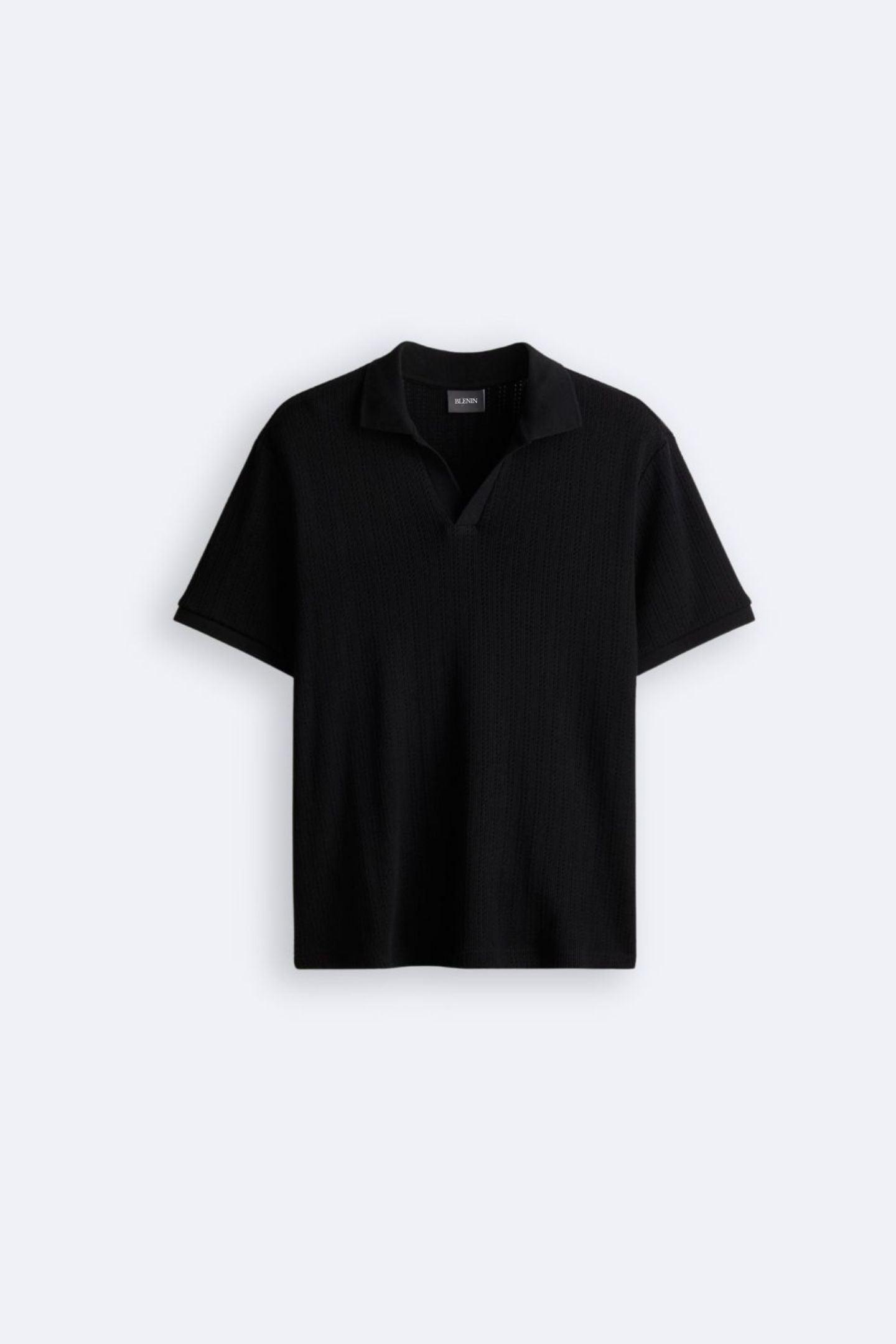 Stijlvol gebreid poloshirt voor een elegante look