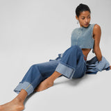 Mieke™ Dames Wide-Leg Jeans