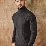 Heren Ribgebreide Coltrui – Klassieke Pullover met Tijdloze Elegant