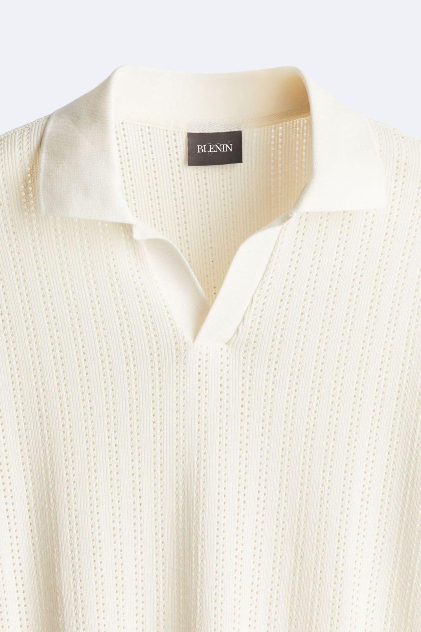 Stijlvol gebreid poloshirt voor een elegante look