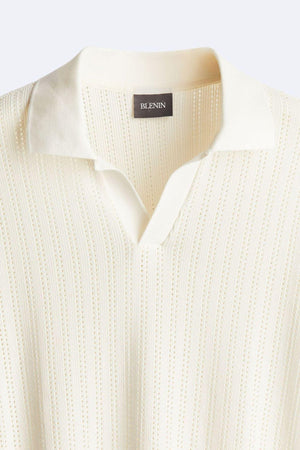 Stijlvol gebreid poloshirt voor een elegante look