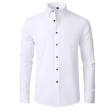 Benjamin | Classic Slim Fit Stretchable Lange Mouwen Business Shirt