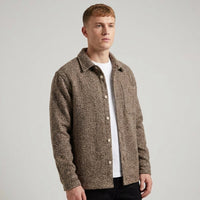 Heren Overshirt met Structuur en Knoopsluiting