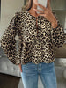Leopardprint Damesblouse met Strikdetail – Vrouwelijk, Opvallend & Trendbewust