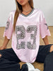 Oversized Jersey Shirt met Dierenprint – Sportief, Trendy & Klaar voor Streetstyle