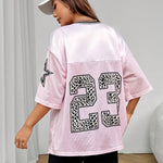 Oversized Jersey Shirt met Dierenprint – Sportief, Trendy & Klaar voor Streetstyle