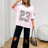 Oversized Jersey Shirt met Dierenprint – Sportief, Trendy & Klaar voor Streetstyle
