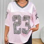 Oversized Jersey Shirt met Dierenprint – Sportief, Trendy & Klaar voor Streetstyle