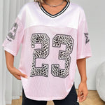 Oversized Jersey Shirt met Dierenprint – Sportief, Trendy & Klaar voor Streetstyle