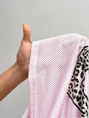 Oversized Jersey Shirt met Dierenprint – Sportief, Trendy & Klaar voor Streetstyle