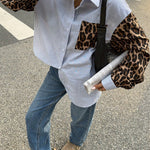 Gestreepte Damesblouse met Leeuwdetails – Opvallend, Casual & Streetstyle-klaar