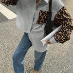 Gestreepte Damesblouse met Leeuwdetails – Opvallend, Casual & Streetstyle-klaar