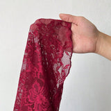 Geknipte kanten blouse met lange mouwen – Sexy, Transparant & Vrouwelijk