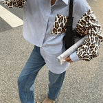 Gestreepte Damesblouse met Leeuwdetails – Opvallend, Casual & Streetstyle-klaar