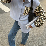 Gestreepte Damesblouse met Leeuwdetails – Opvallend, Casual & Streetstyle-klaar
