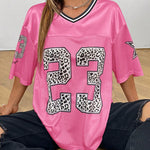 Oversized Jersey Shirt met Dierenprint – Sportief, Trendy & Klaar voor Streetstyle