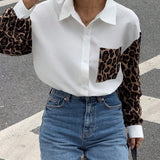 Gestreepte Damesblouse met Leeuwdetails – Opvallend, Casual & Streetstyle-klaar