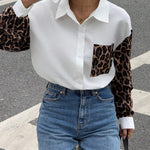 Gestreepte Damesblouse met Leeuwdetails – Opvallend, Casual & Streetstyle-klaar