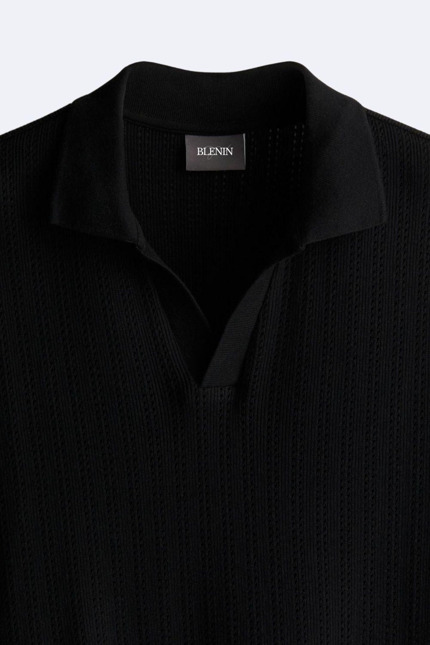 Stijlvol gebreid poloshirt voor een elegante look