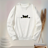 Sweater™ met Kattenprint | Katoenmix | Comfortabel en Speels