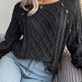 Kabelgebreide™ Trui | Katoenmix | Stijlvol en Comfortabel