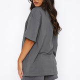 Offstage Oversized Tee Vulkano – Stoer, Comfortabel en Moeiteloos Stijlvol